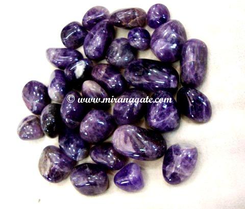 Manufacturers Exporters and Wholesale Suppliers of Amethyst Tumbled Stone Khambhat Gujarat